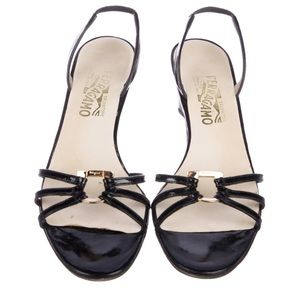 Classic Ferragamo Patent Leather Sandals